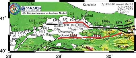 kuzey anadolu fay hattının kuzey kolu neresi